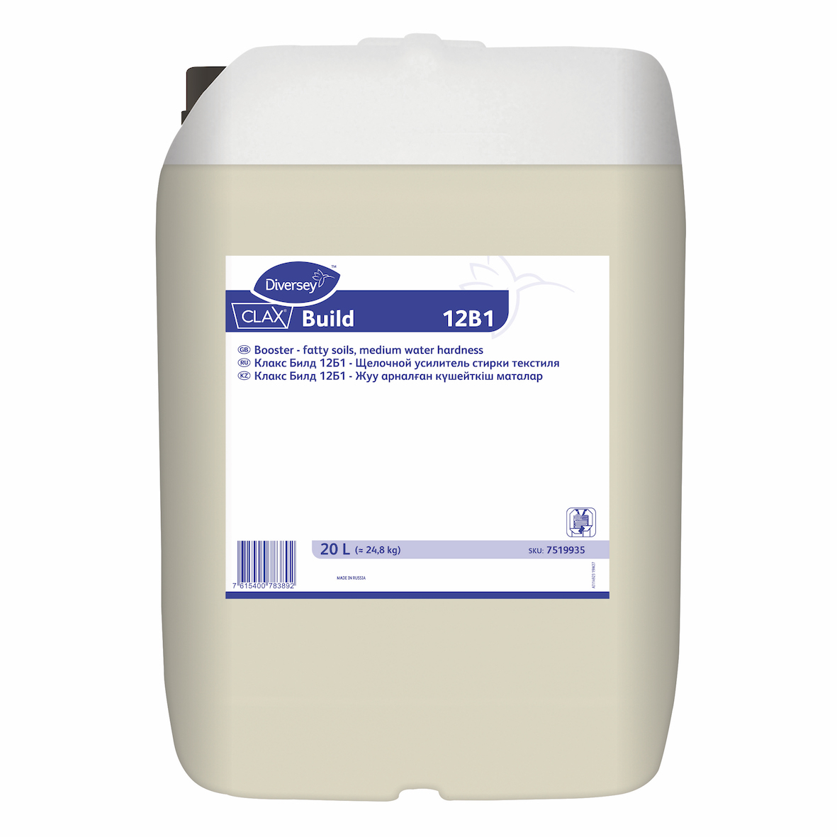 Diversey Clax Build 12B1 20L, 24,8kg засіб для прання (Клакс Билд 12Б1 (24,8 кг))